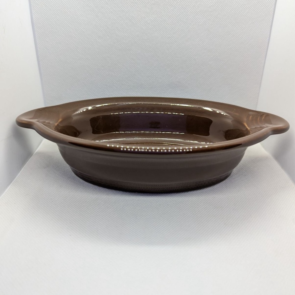 Fiestaware Post 86 retired color Chocolate small oval Casserole Baker beautiful
